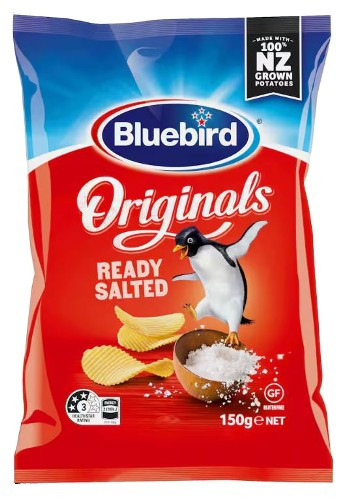 Bluebird Ready Salted Chips (150g)