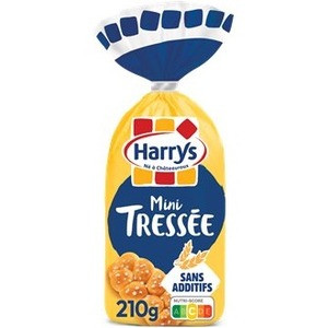 Harrys Brioche Mini Tressee Sucree (x6) 210g
