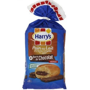 Harrys Pains Au Lait Farine Complete Chocolat (x8) 292g