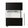 Leuchtturm 1917 Hardcover Notebook Black, Master Classic A4, 235 p, squared