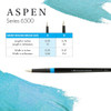 Princeton Artist Brush Company Princeton Brush Aspen Synthetic Bristle, Series 6500, Short Pointed Round 4 
