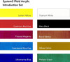 Daler-Rowney System 3 Fluid Acrylic Set, Introduction Colors, 10x29.5mL Tubes 