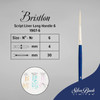Silver Brush Bristlon White Synthetic Long Handle Script Liner 6 