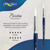 SILVER BRUSH LIMITED Bristlon Short Handle Round Size 8