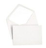 Creative Art Materials, Ltd. Classic Stationery Set - Laid Finish, Deckled Edge - 4" x 6" - White 