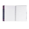 Fabriano Ecoqua Plus Hidden Spiral-Bound Notebook - 5.8"x8.3" (A5) - Lined - Wine