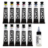 Golden Artist Colors Golden OPEN Slow-Drying Acrylic Mixing Set - 12x22mL & 1oz OPEN Thinner