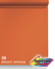 Superior Seamless Backdrop #39 Bright Orange Seamless Paper 53x36