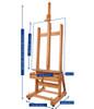 Mabef Large Master Studio H-Frame Easel With Crank