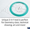helix Helix Angle & Circle Maker, 2-in-1 Protractor & Compass helix Helix Angle & Circle Maker, 2-in-1 Protractor & Compass