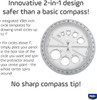 helix Helix Angle & Circle Maker, 2-in-1 Protractor & Compass helix Helix Angle & Circle Maker, 2-in-1 Protractor & Compass