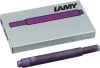 LAMY T10 Fountain Pen Ink Cartridge, Violet (5pk)