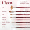 Princeton Artist Brush Company Princeton Brush Velvetouch, Series 3900, Long Handle Brushes, Filbert 10 