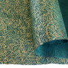 Lamali Decorative Lokta Paper, 20" x 30", 60gsm, Deckled Edges, "Foliage Gold/Green"