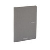 Fabriano EcoQua Notebook, Large, Staple-Bound, Dot, 40 Sheets, Grey