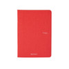 Fabriano EcoQua Notebook, Large, Staple-Bound 40 Sheets Red