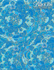 Graphic Products Corporation Decorative Paper - Screenprinted Mandalas Blue/Gold - 22x30 
