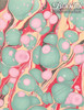 Graphic Products Corporation Marbled Molecular - Mint/Pink/Red/Black - 22x30 
