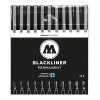 Chartpak Molotow Blackliner Set of 11 