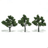 Wooden Scenics Model Making Ready Made Trees - 4"-5" Medium Green