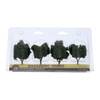 Wooden Scenics Model Making Ready Made Realistic Trees - 2"-3" Medium Green 4pk