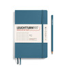 Leuchtturm 1917 Leuchtturm Softcover (Medium A5) Notebook, Stone Blue, 123 p., dotted