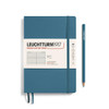 Leuchtturm 1917 Leuchtturm Softcover (Medium A5) Notebook, Stone Blue, 123 p., ruled