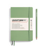 Leuchtturm 1917 Leuchtturm Softcover Paperback (B6+) Notebook, Sage, 123 p., ruled