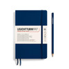 Leuchtturm 1917 Leuchtturm Softcover Paperback (B6+) Notebook, Navy, 123 p., ruled