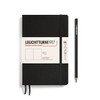 Leuchtturm 1917 Leuchtturm Softcover Paperback (B6+) Notebook, Black, 123 p., plain