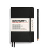 Leuchtturm 1917 Leuchtturm Softcover Paperback (B6+) Notebook, Black, 123 p., squared