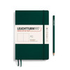Leuchtturm 1917 Leuchtturm Softcover (Medium A5) Notebook, Forest Green, 123p., plain