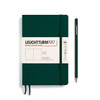 Leuchtturm 1917 Leuchtturm Softcover Paperback (B6+) Notebook, Forest Green, 123 p., plain