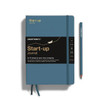 Leuchtturm 1917 Leuchtturm Start-Up Journal - Guide to Setting Up Your Own Business - Hardcover (Medium A5), Stone Blue, 294 p., with business-focused prompts