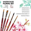 Princeton Artist Brush Company Princeton Brush Watercolor Floral Set, Professional Brush Set, 5pk  Princeton Artist Brush Company Princeton Brush Watercolor Floral Set, Professional Brush Set, 5pk
