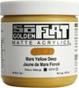Golden Artist Colors Golden SoFlat Matte Acrylic, 16oz Jar, Mars Yellow Deep