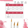 Princeton Artist Brush Company Princeton Brush Velvetouch, Series 3950, Short Handle Brushes, Petals 6 