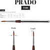 Escoda Barcelona Escoda Prado Tame Synthetic Travel Brush, Round 8 