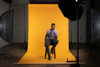 Superior Seamless Backdrop #35 Yellow Orange Seamless Paper 107x36