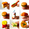 BCmini Fast Food Erasers - Assorted Shapes, Mystery Pick!