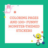 Chronicle Books Monsters: Coloring Book + Stickers 