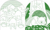 Chronicle Books Wild World: Coloring Book + Stickers 
