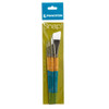 Princeton Brush Snap! Series 9850, Short Handle, White Taklon, Set of 4 Princeton Brush Snap! Series 9850, Short Handle, White Taklon, Set of 4