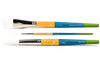 Princeton Artist Brush Company Princeton Brush Snap! Series 9850, Short Handle, White Taklon, Set of 4  Princeton Artist Brush Company Princeton Brush Snap! Series 9850, Short Handle, White Taklon, Set of 4
