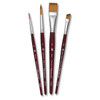 Princeton Artist Brush Company Princeton Brush Velvetouch, Series 3950, Professional Brush Set, 4pk 
