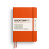 Leuchtturm 1917 Leuchtturm Hardcover Notebook, Pumpkin, Medium (A5), 251p., squared 