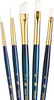 Princeton Artist Brush Company Princeton Brush RealValue Set, Short Handle Series 9100, #9136, White Taklon, 5pk 