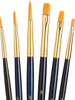 Princeton Artist Brush Company Princeton Brush RealValue Set, Short Handle Series 9100, #9137, Golden Taklon, 6pk 