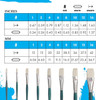 Princeton Artist Brush Company Princeton Brush Ashley Natural Bristle, Series 5200, Flat 6 