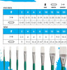 Princeton Artist Brush Company Princeton Brush Summit White Synthetic Sable, Series 6100, Flat 2 